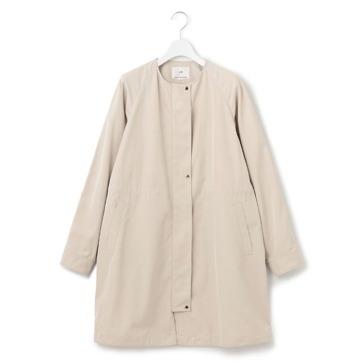 洗える】ライトツイル ノーカラーコート | 23区(23KU) | マルイウェブ