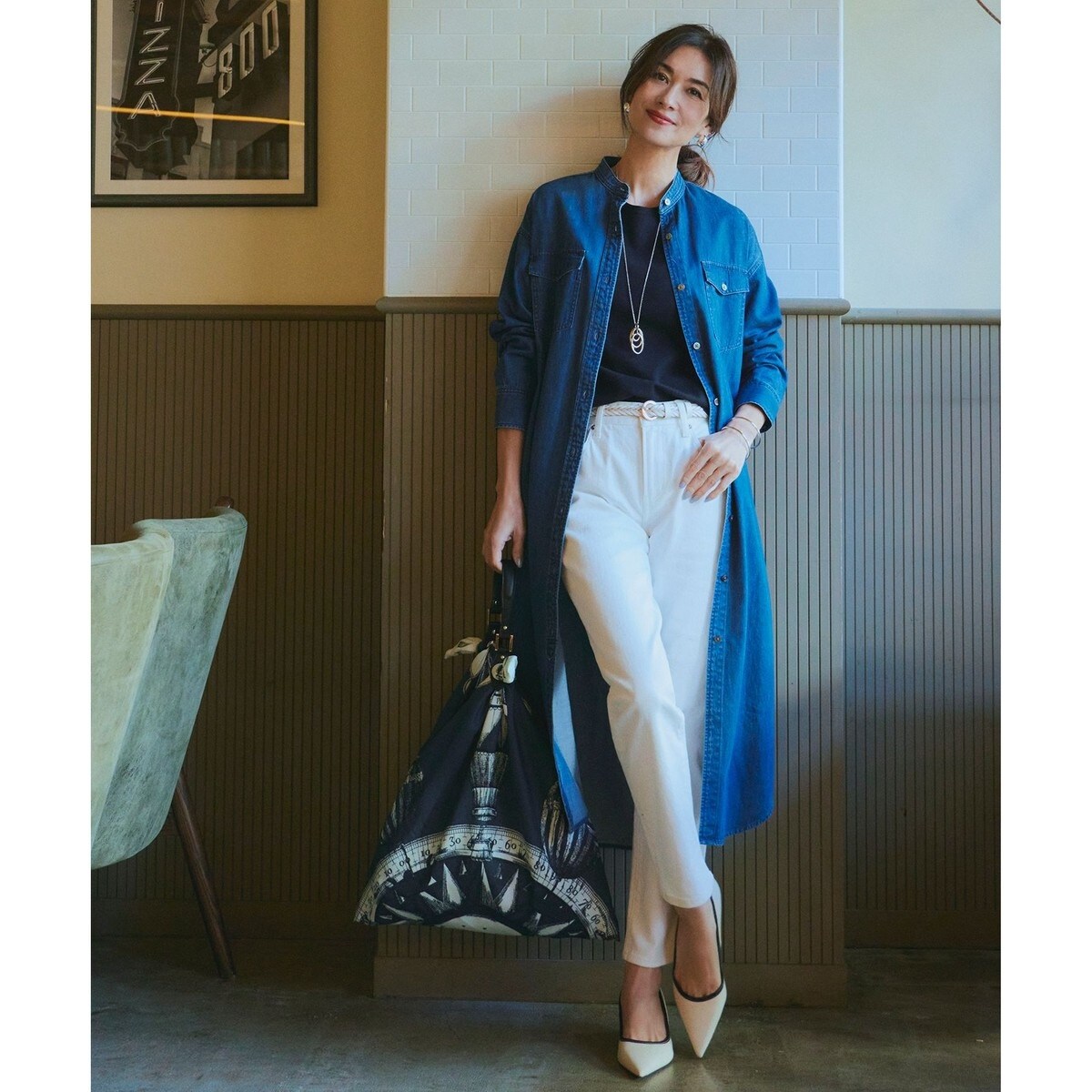 CLASSY.6月号掲載/杏さん着用】23区DENIM ボーイフィット パンツ