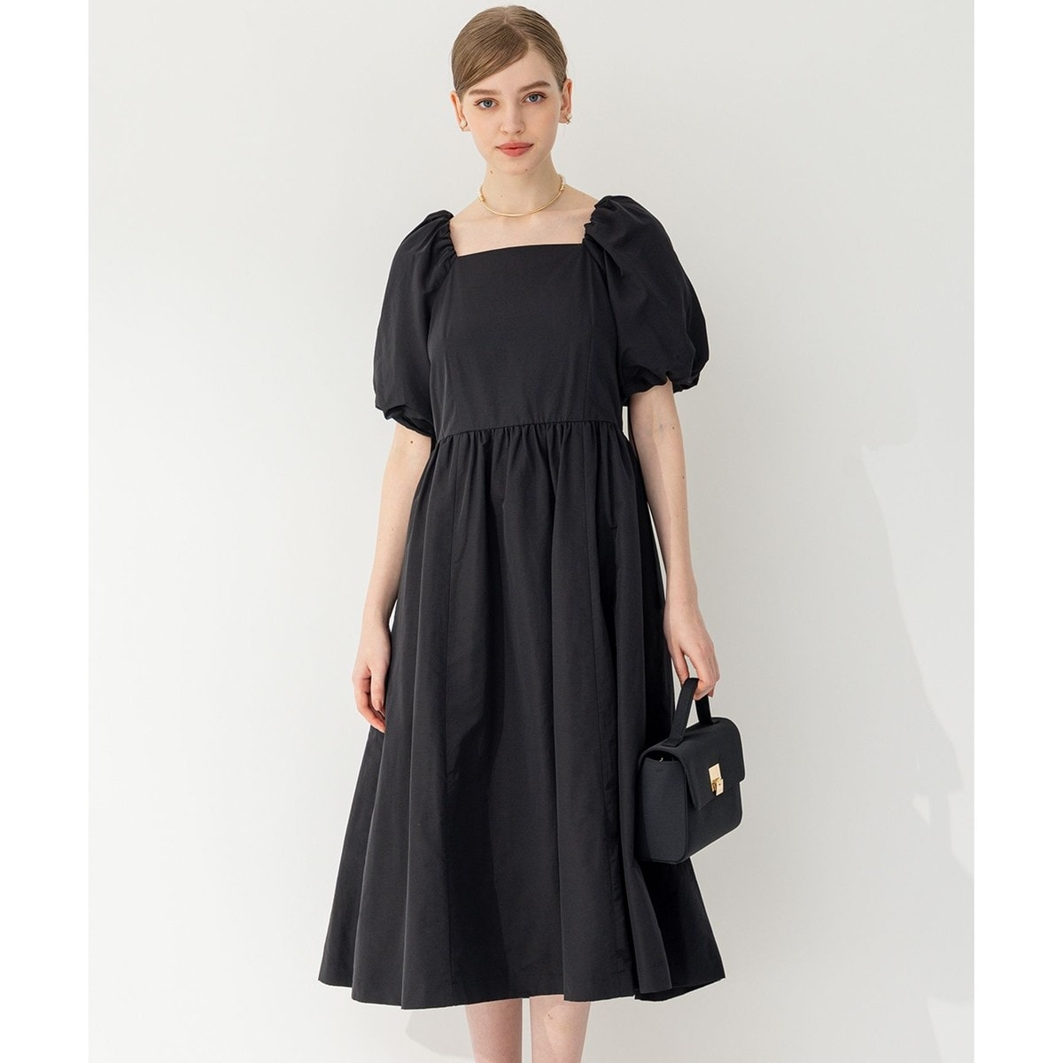APPLAUDIR】スクエアネックタフタ ドレス | 23区(23KU) | マルイウェブ