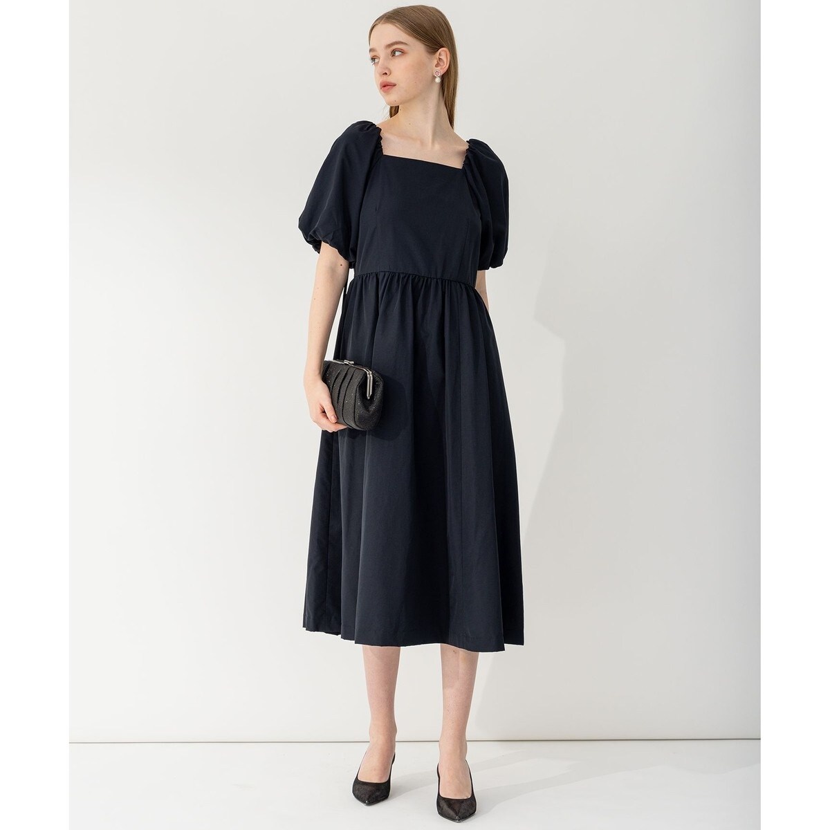 APPLAUDIR】スクエアネックタフタ ドレス | 23区(23KU) | マルイウェブ