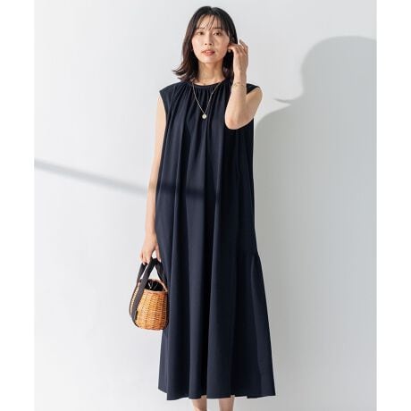 洗える】ライトピケジャージー ティアード ワンピース | 23区(23KU  