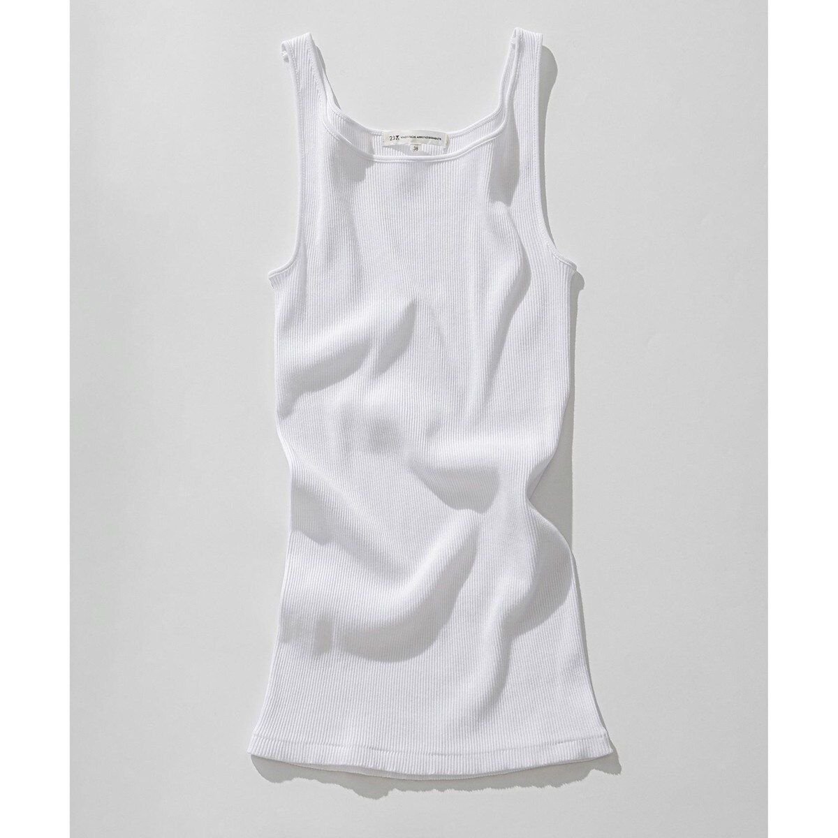 オーガニック リブ タンクトップ