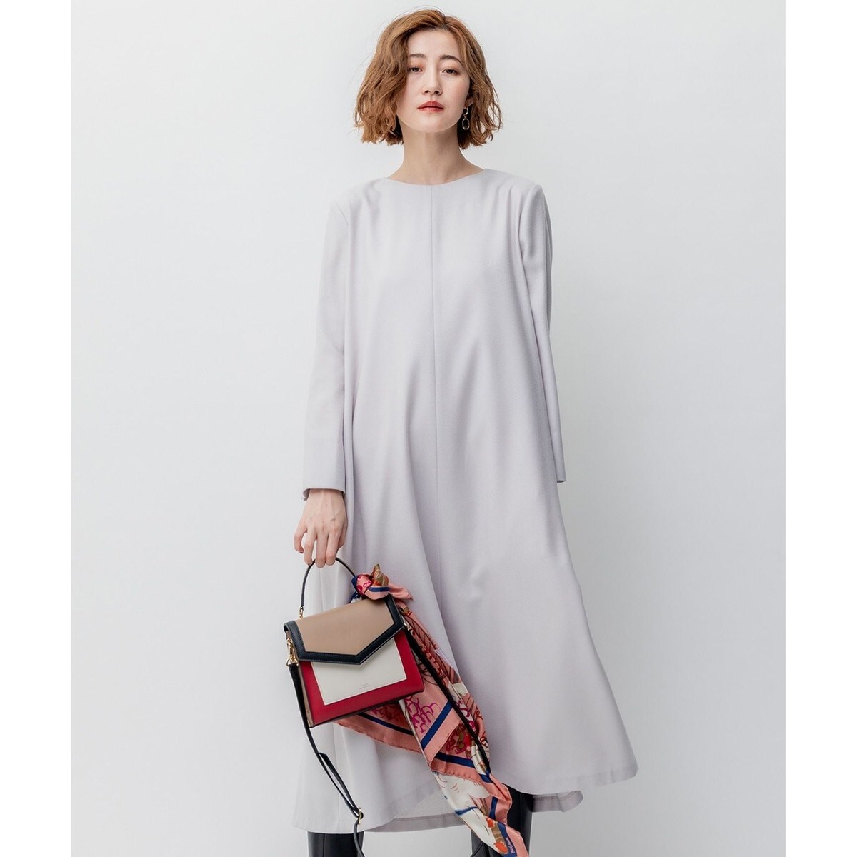 ウールジョーゼット Aライン ワンピース | 23区(23KU) | マルイウェブ