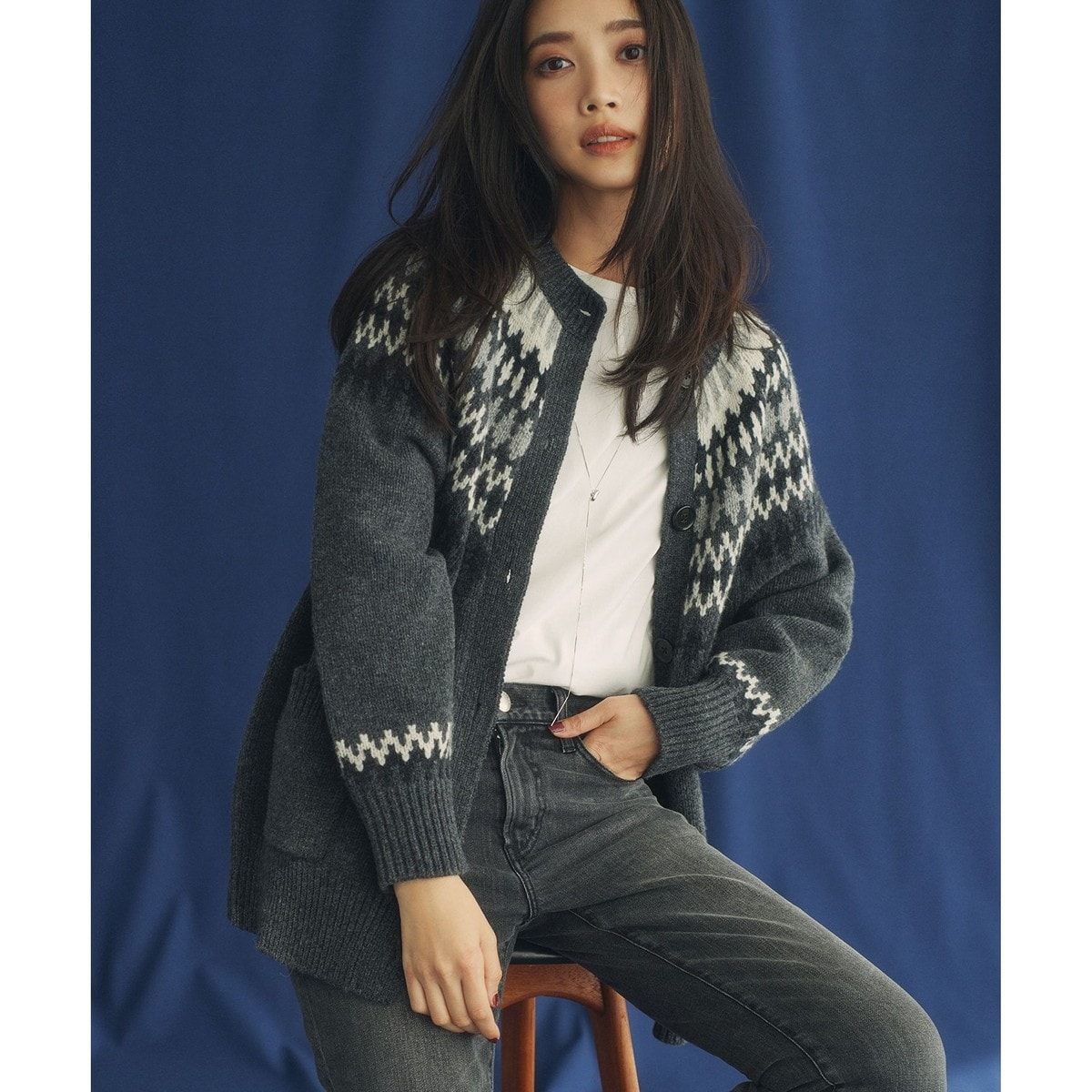 rosymonster フェアアイルカーディガン フェアアイル カーディガン | 23区(23KU) | マルイウェブチャネル