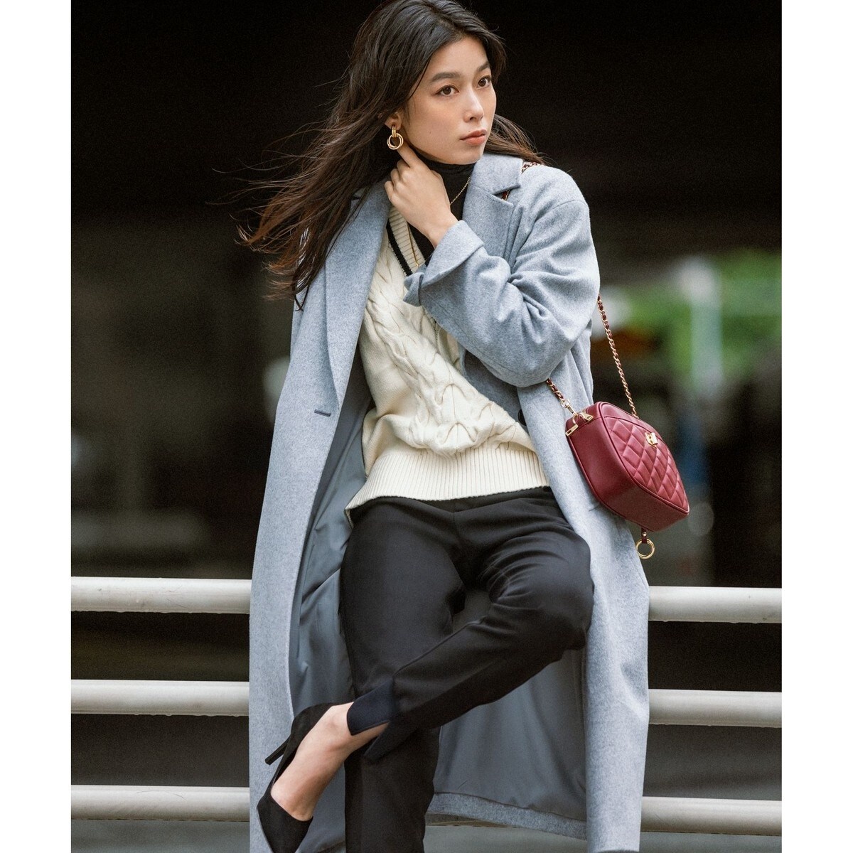 滝沢眞規子さん着用】ウールカシミヤビーバー チェスター コート | 23