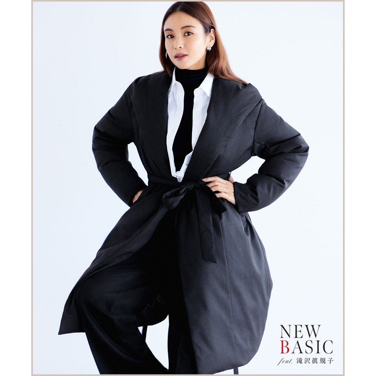 滝沢眞規子さん着用】リュクスダウン ガウンコート | 23区(23KU