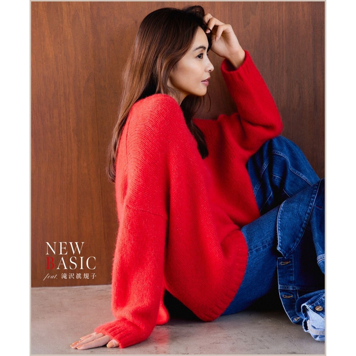 新品！23区【滝沢眞規子さん着用】ベビーアルパカ クロップド ニット　Mサイズ trim_ofcrs_itemd16ffc7c7d4611e