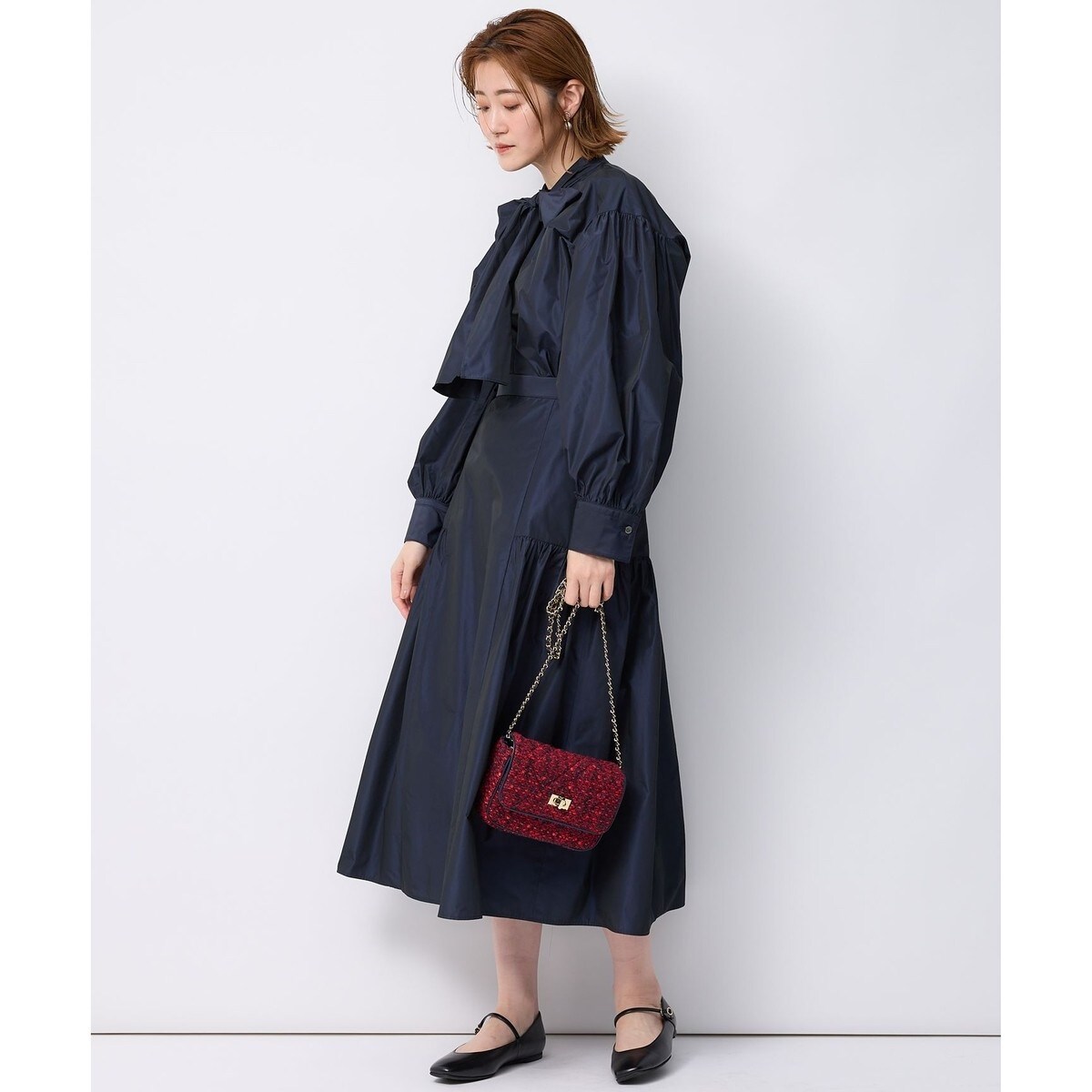 洗える】ライトメモリータフタ スカート | 23区(23KU) | マルイウェブ