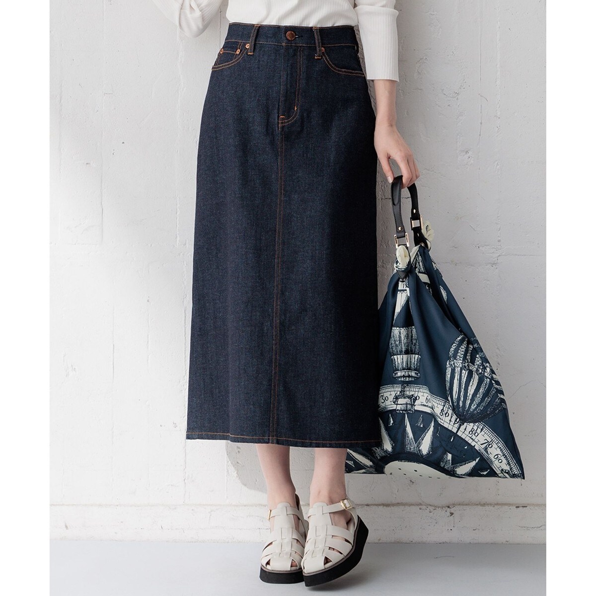 Oggi4月号掲載/洗える】23区DENIM ストレッチ デニムスカート | 23区