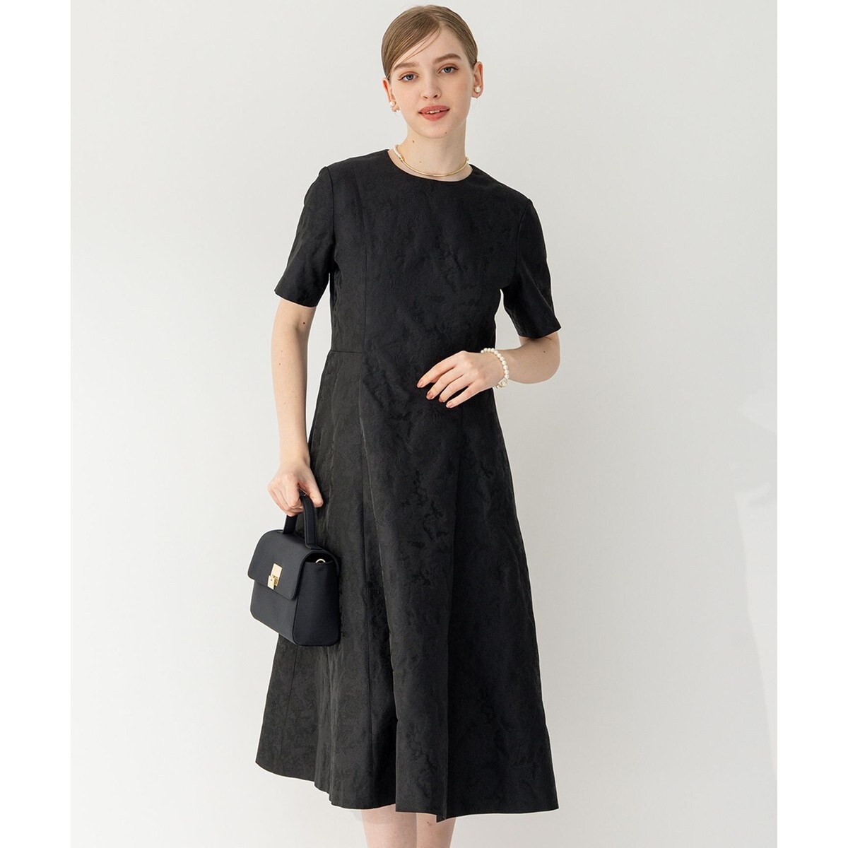 23区 APPLAUDIR アプロディール フォーマル ドレス ワンピース APPLAUDIR】スパンコールレース ドレス / 23区 L | ファッション