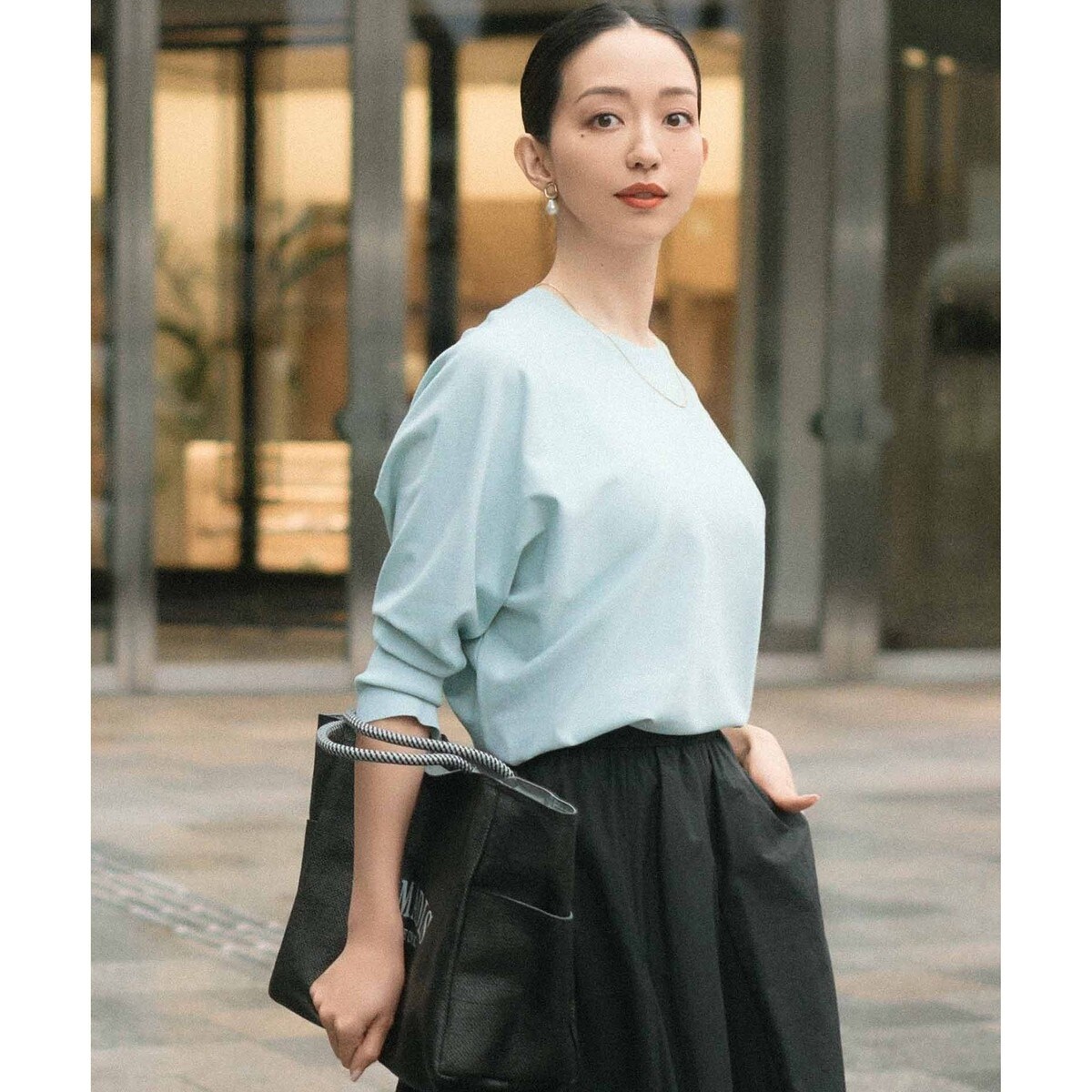 洗える】コンフォートストレッチ ドルマン ニット | 23区(23KU