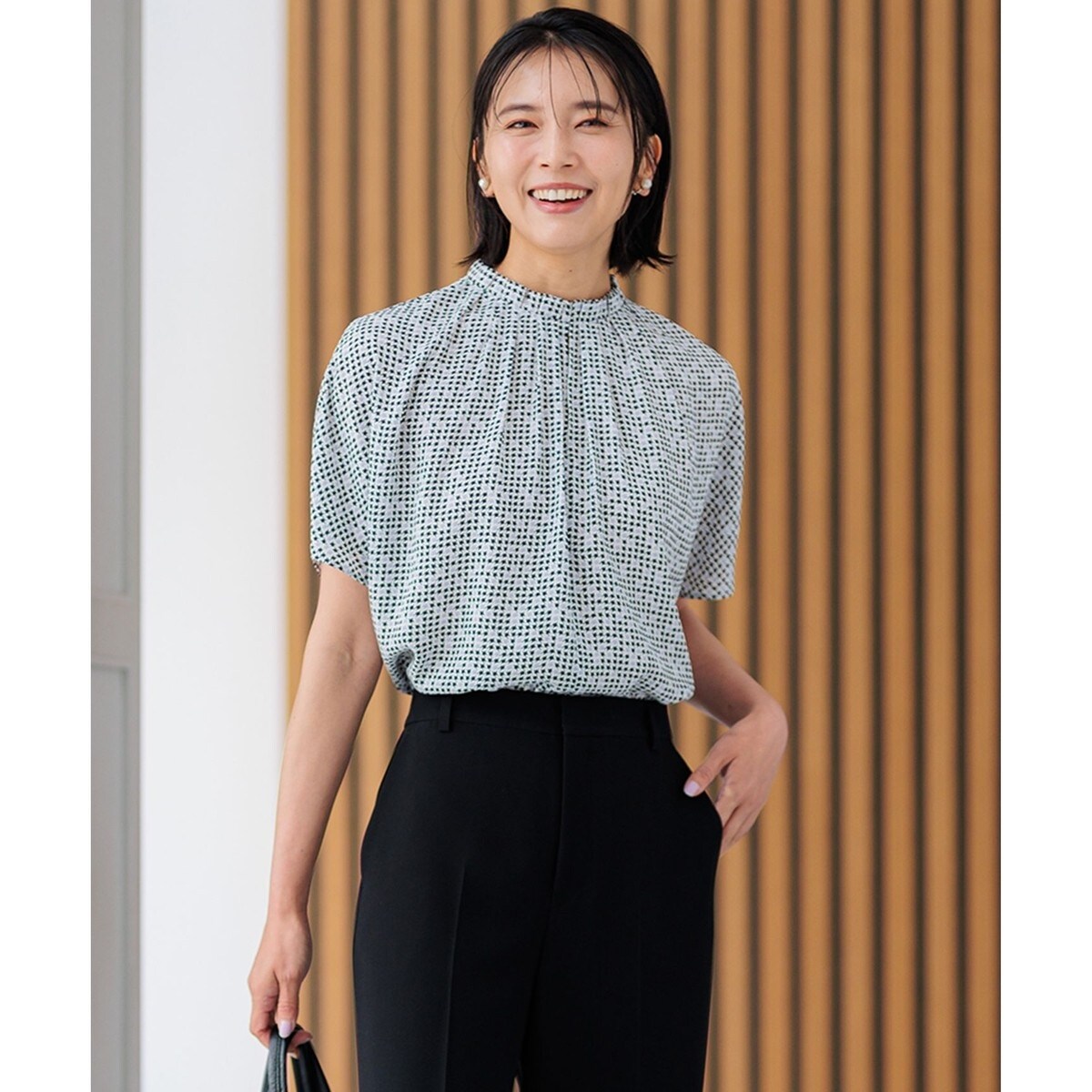 23区｜【一部店舗限定/洗える】プレザンスジャカード ペプラム