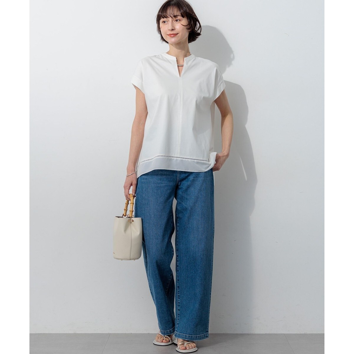 【滝沢眞規子さん着用/VERY・Oggi掲載】23区DENIM ストレッチ 滝沢眞規子さん着用/VERY・Oggi掲載】23区DENIM ストレッチ ワイド