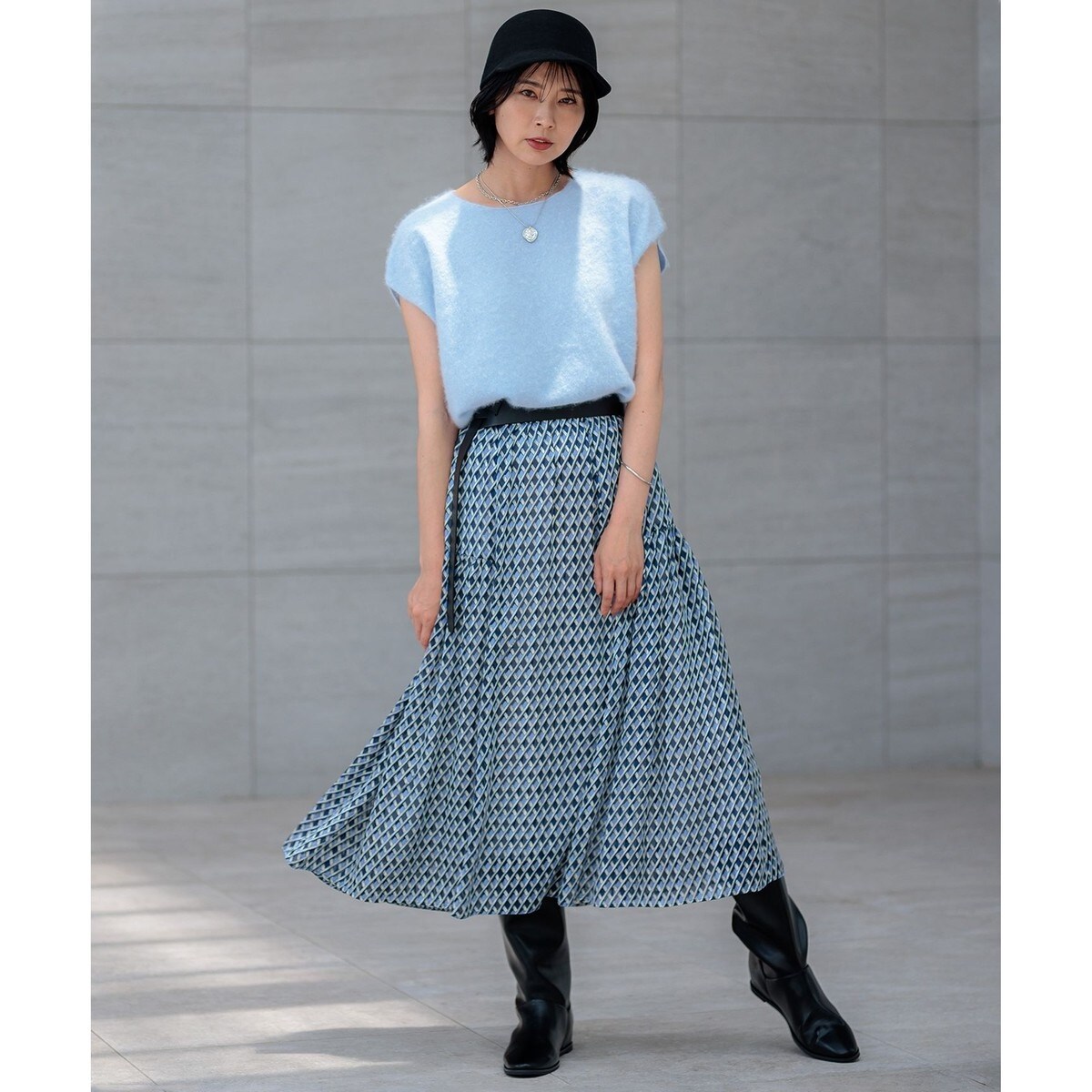 Oggi10月号掲載/洗える】カシミヤミックスファー ニット | 23区
