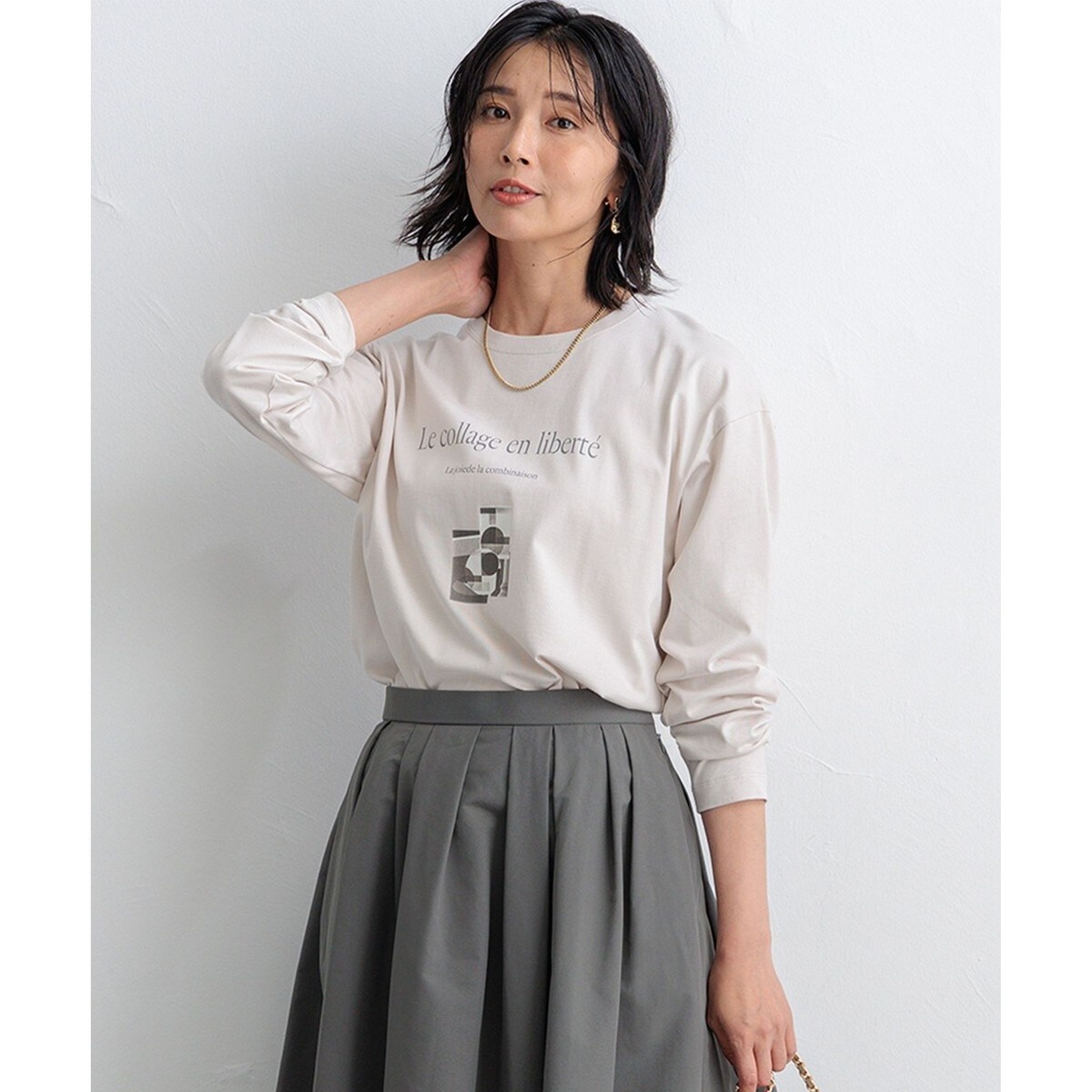 洗える】Le collage ロゴロンTEE | 23区(23KU) | マルイウェブ