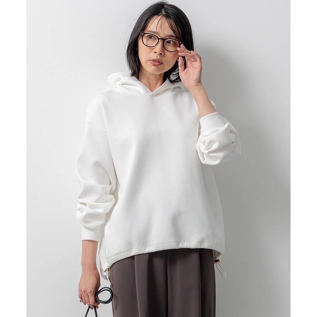 国産品 コットンウール ニット パーカー | 23区(23KU) | マルイウェブ トップス