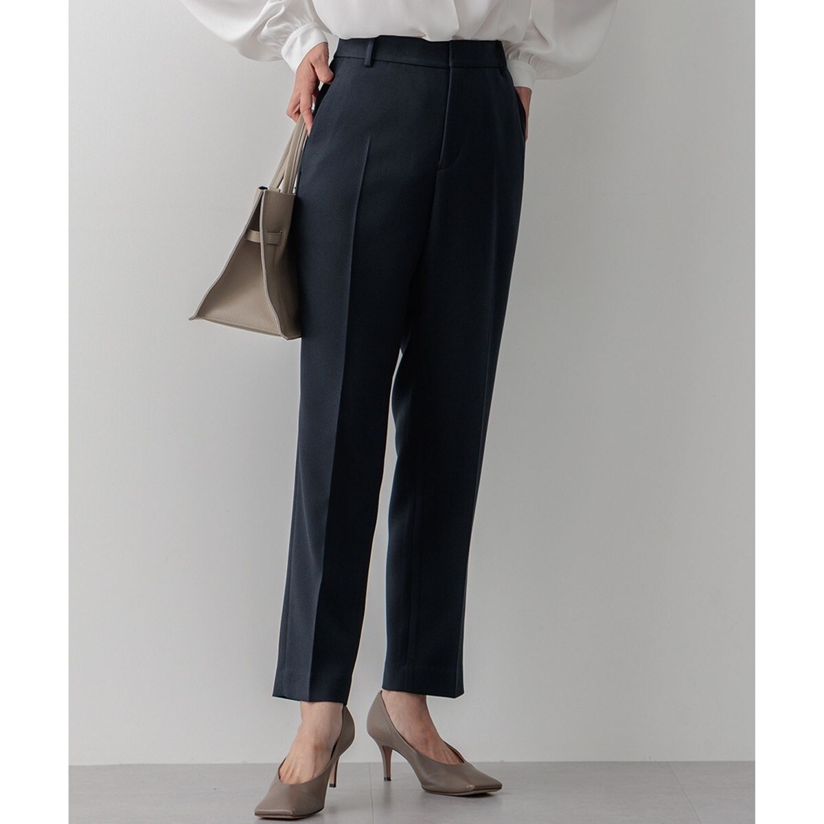 シルクネップヘリンボーン ガウチョ パンツ | 23区(23KU) | マルイ