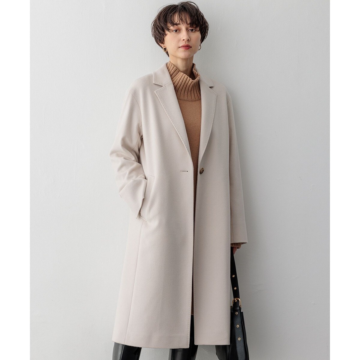 CLASSY.1月号掲載】ループヤーン チェック ツイード ロング