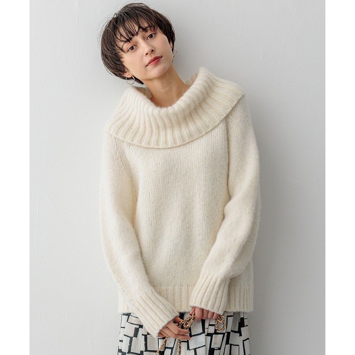 洗える】コットンルレックスリリー カラーニット | 23区(23KU