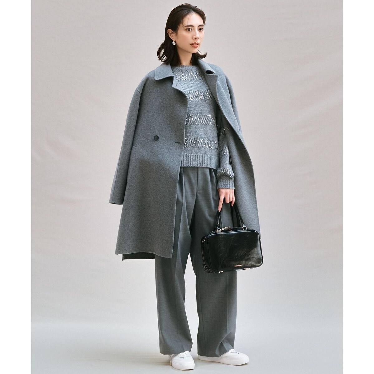 滝沢眞規子さん着用/Oggi掲載】MANTECOPure リバーコート | 23区(23KU