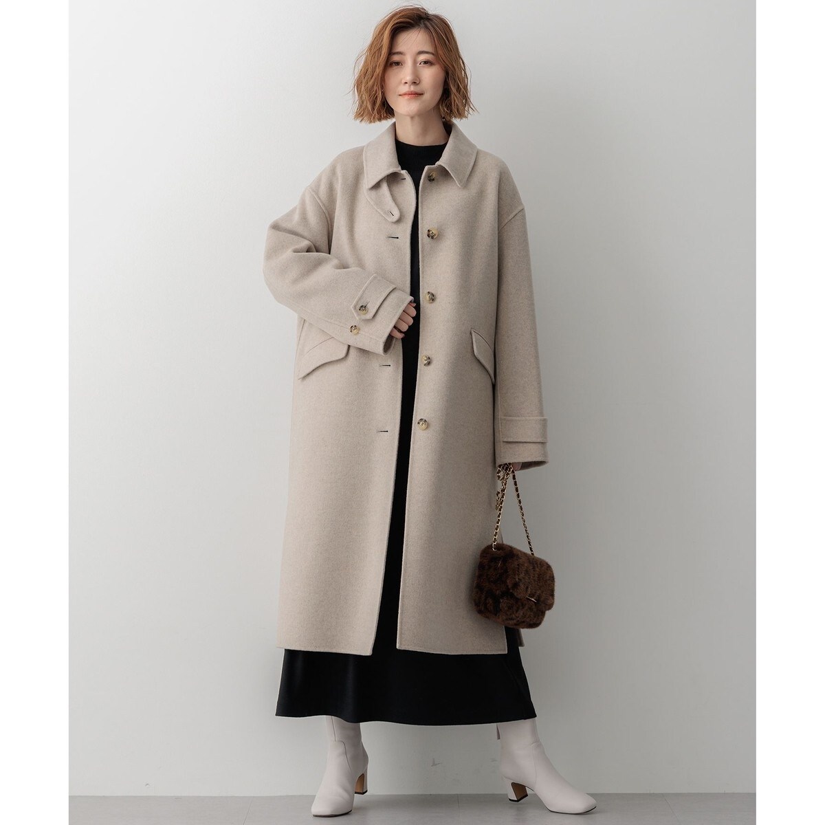 MANTECOPureリバー ロングコート | 23区(23KU) | マルイウェブチャネル