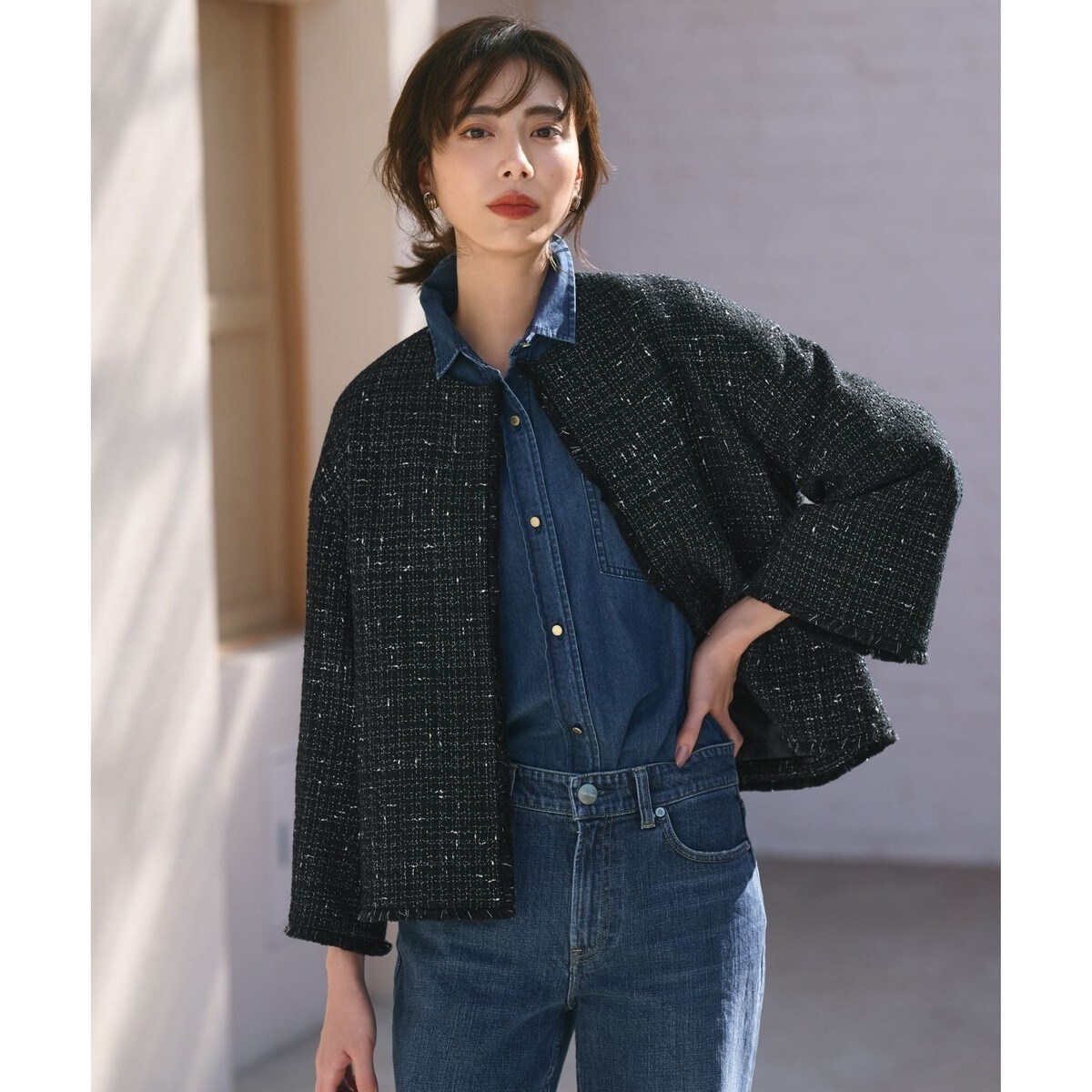 極美品✨23区 ノーカラー ウールジャケット ネイビー 38 Mサイズ ポンチョ 楽天市場】23区 スーツの通販