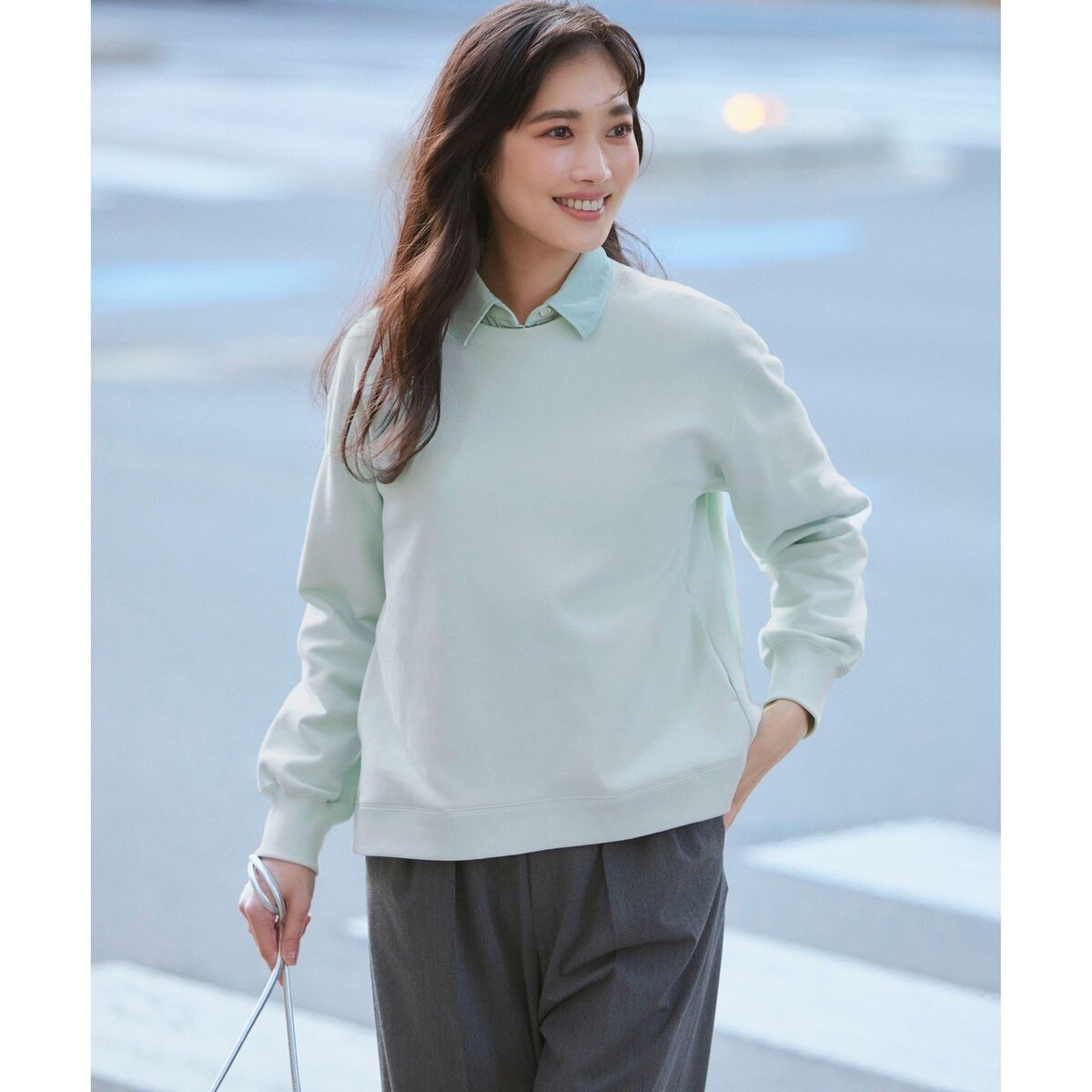 GLOW6月号掲載/洗える】スビンギザコットン クロップド Tシャツ