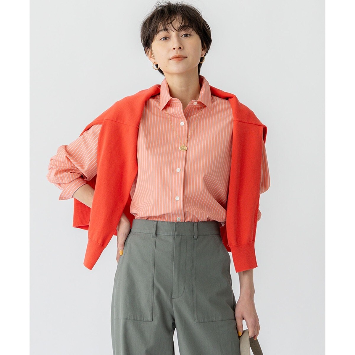 こ*い様 新品　23区　リボンエンブロイダリー キャミソール 23区｜【好評につき追加生産/洗える】リボンエンブロイダリー