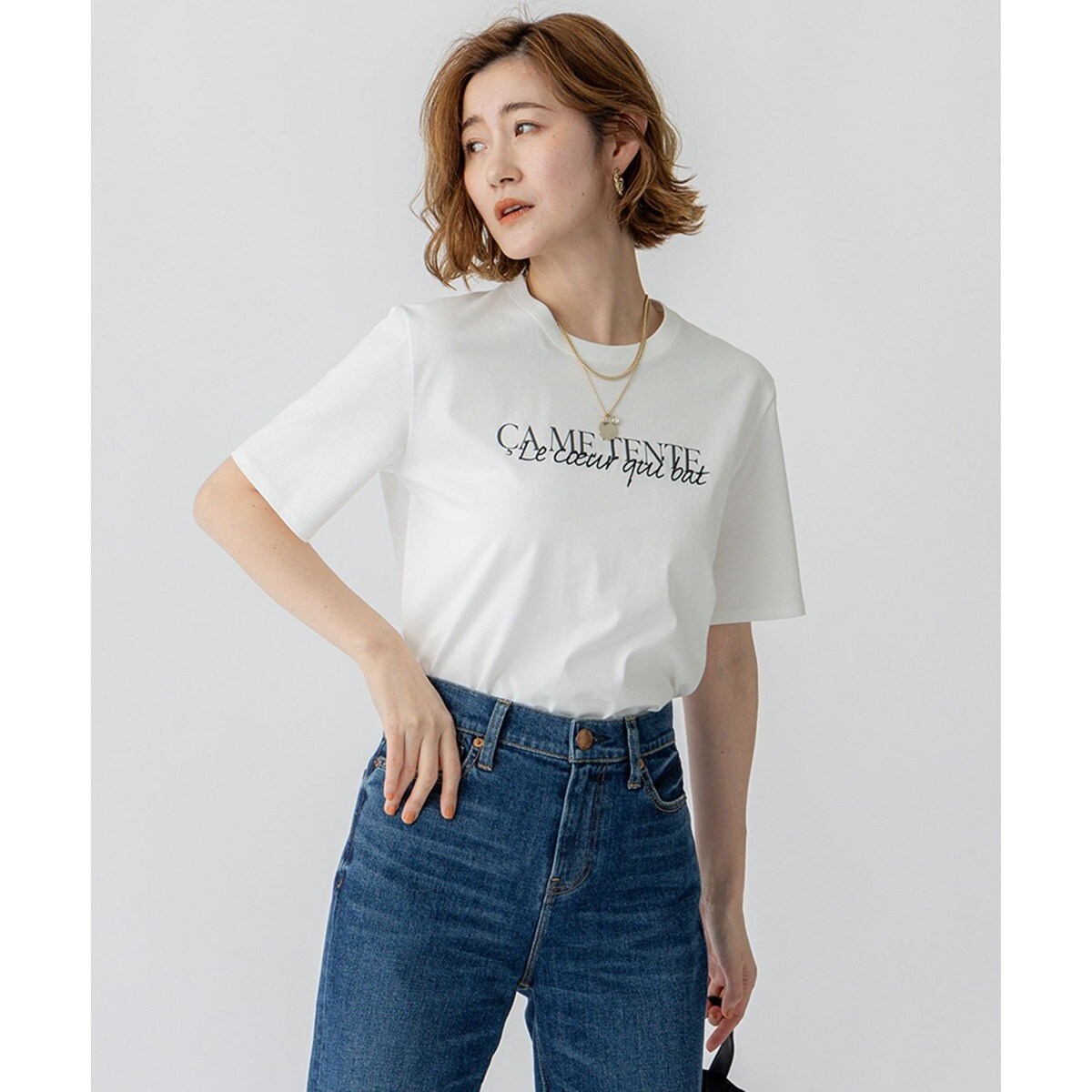 【洗える】CA ME TENTE ロゴ TEE 洗える】CA ME TENTE ロゴ TEE | 23区(23KU) | マルイウェブチャネル