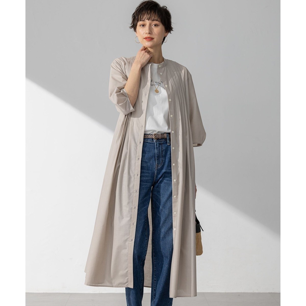 #フランシュリッペ#ワンピース#五分袖#無地##新品#Ｆ すっぽりかくれる5分袖ワンピース | フランシュリッペ(franche