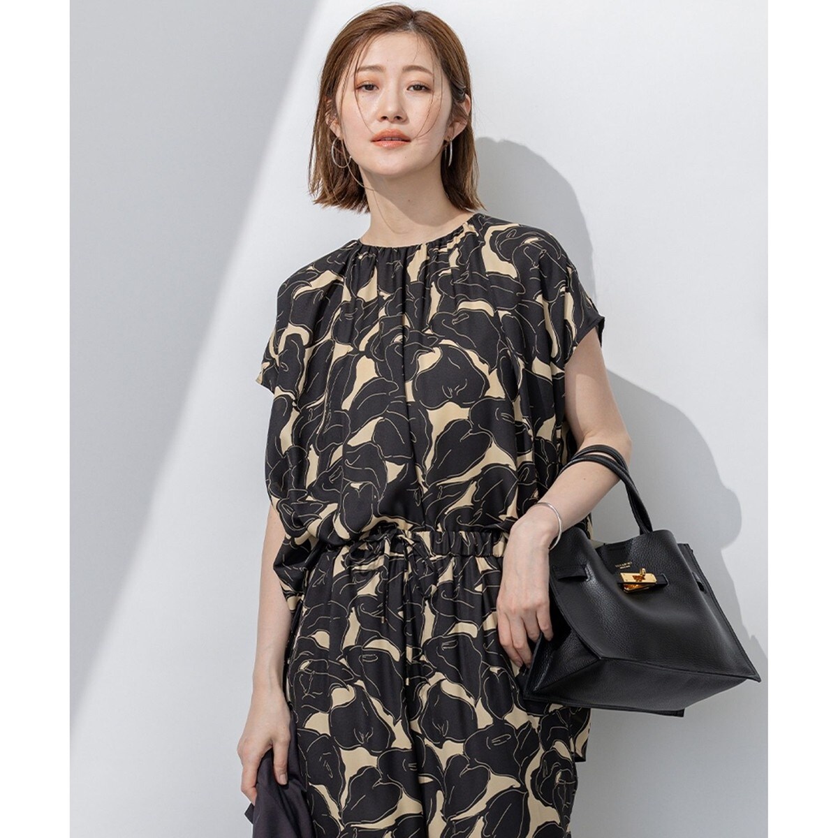 タグ付き◇23区 接触冷感/UVカット ドライスラブストレッチスキッパーブラウス 23区｜【接触冷感/UVカット】ドライスラブストレッチ スキッパー