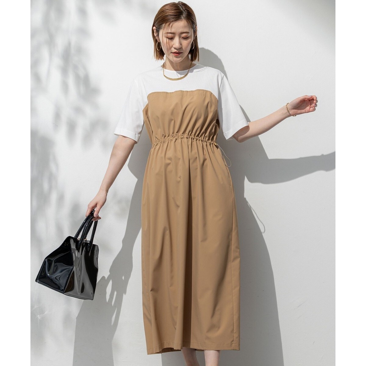 洗える】シャドーリーフプリント ワンピース | 23区(23KU) | マルイ