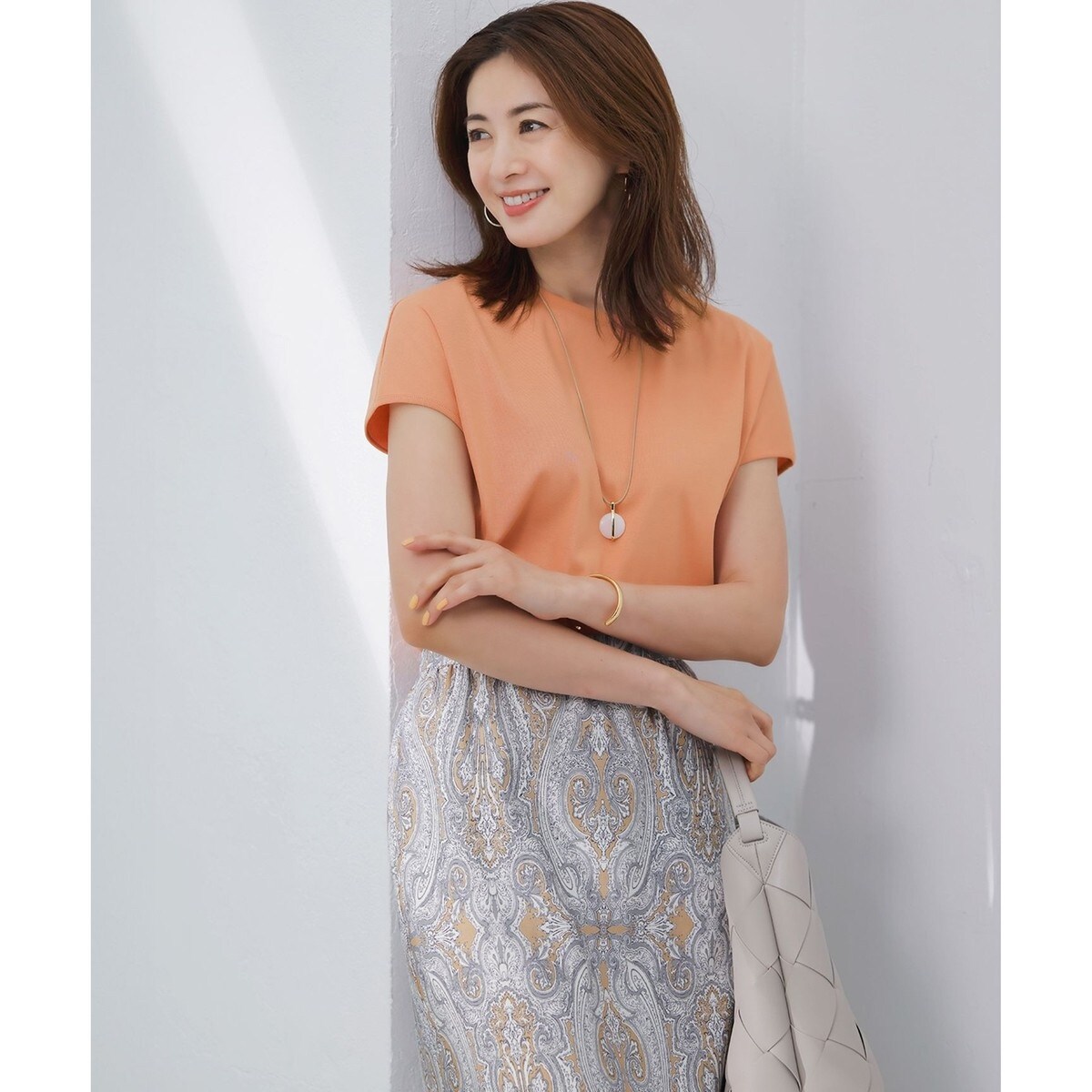 23区❤︎ ALBINI ジャージー フレンチスリーブ Tシャツ ￥9,900 ALBINIジャージー フレンチスリーブ Tシャツ | 23区(23KU