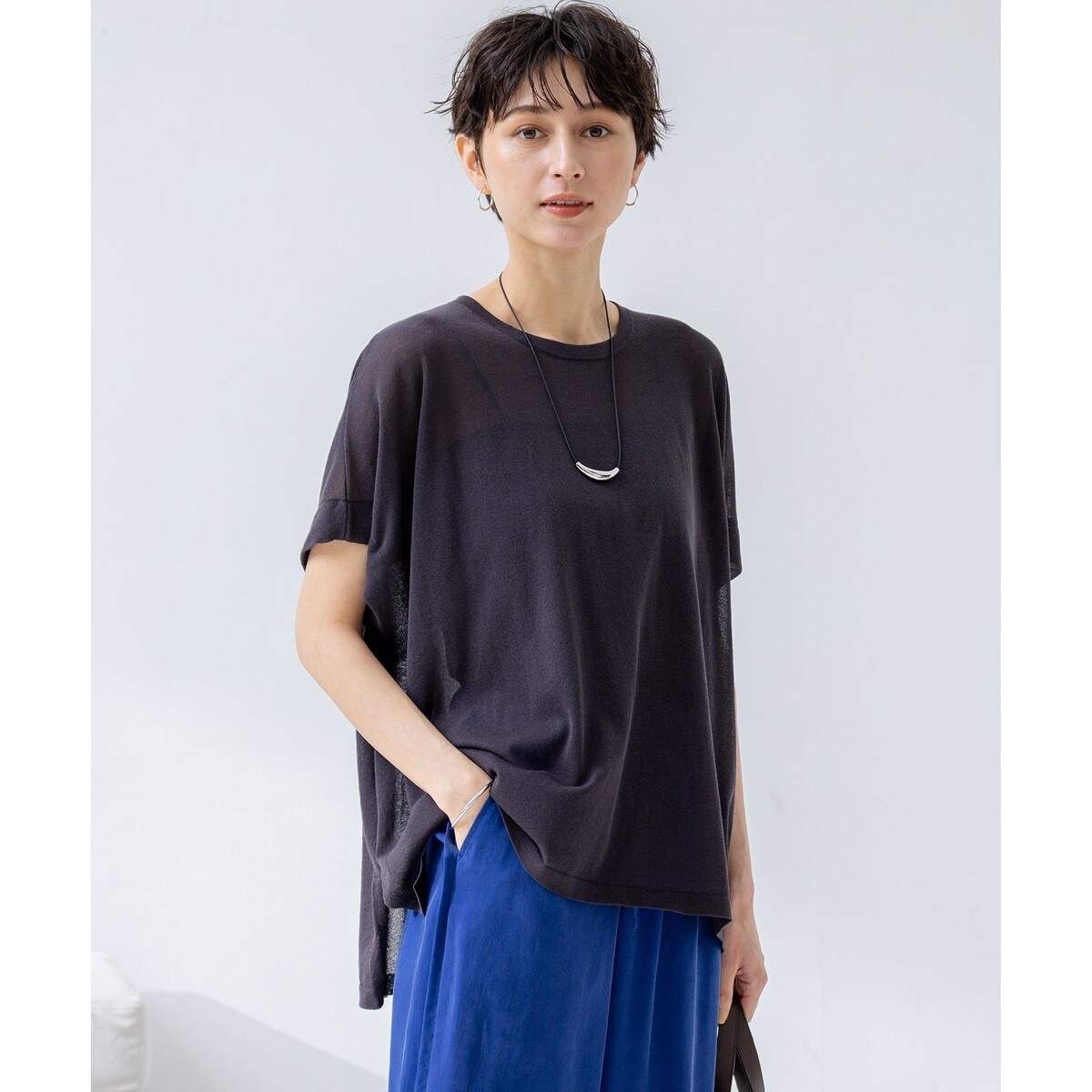 洗える】カシミヤブレンド ジップアップ ニットブルゾン / 23区