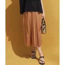 【洗える】ソフトシアーフィルム タック スカート