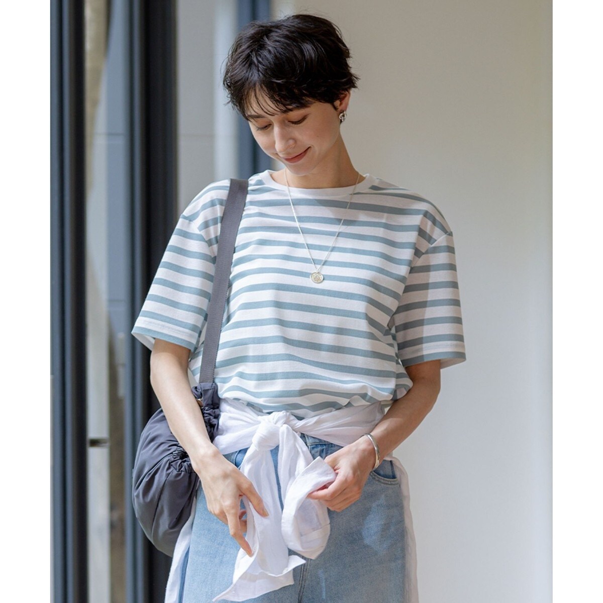【洗える】サテンアムンゼン Tシャツ セール】 【洗える】サテンアムンゼン Tシャツ （カットソー