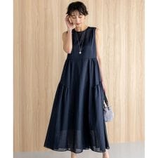 【一部店舗限定/接触冷感/洗える】ラミータンブラー ノースリーブ ワンピース