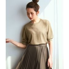 【洗える】オータムメタリック ラメ ニットT