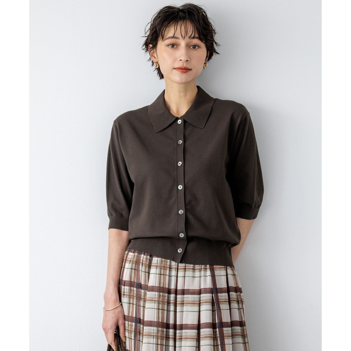 大きいサイズ23区 レーヨンポリエステルストレッチニット(自由区ICBクミキョク 大きいサイズ23区 レーヨンポリエステルストレッチニット(自由区