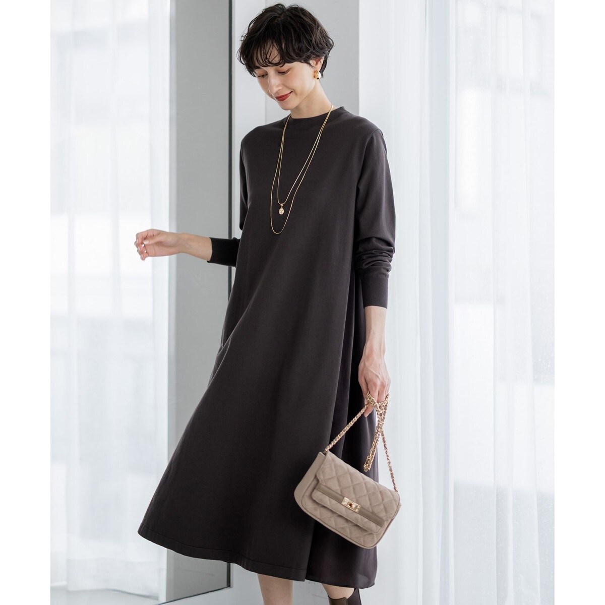 ※再値下げしました※　レリアンプラスハウス13+　セレモニーワンピース 店舗人気】セレモニーワンピース【Leilian WHITE LABEL