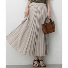 【見上愛さん着用/洗える】パウダリータイプライター プリーツ スカート