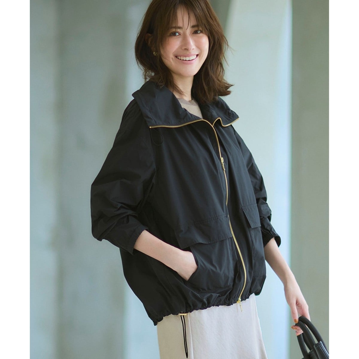 【23区】中村アンさん着用 ライトタッサー フーデットブルゾン 中村アンさん着用】ライトタッサー フーデットジャケット(番号