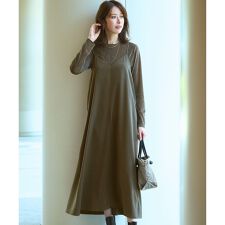 【見上愛さん着用/洗える】スエーディーサテン キャミソール ワンピース