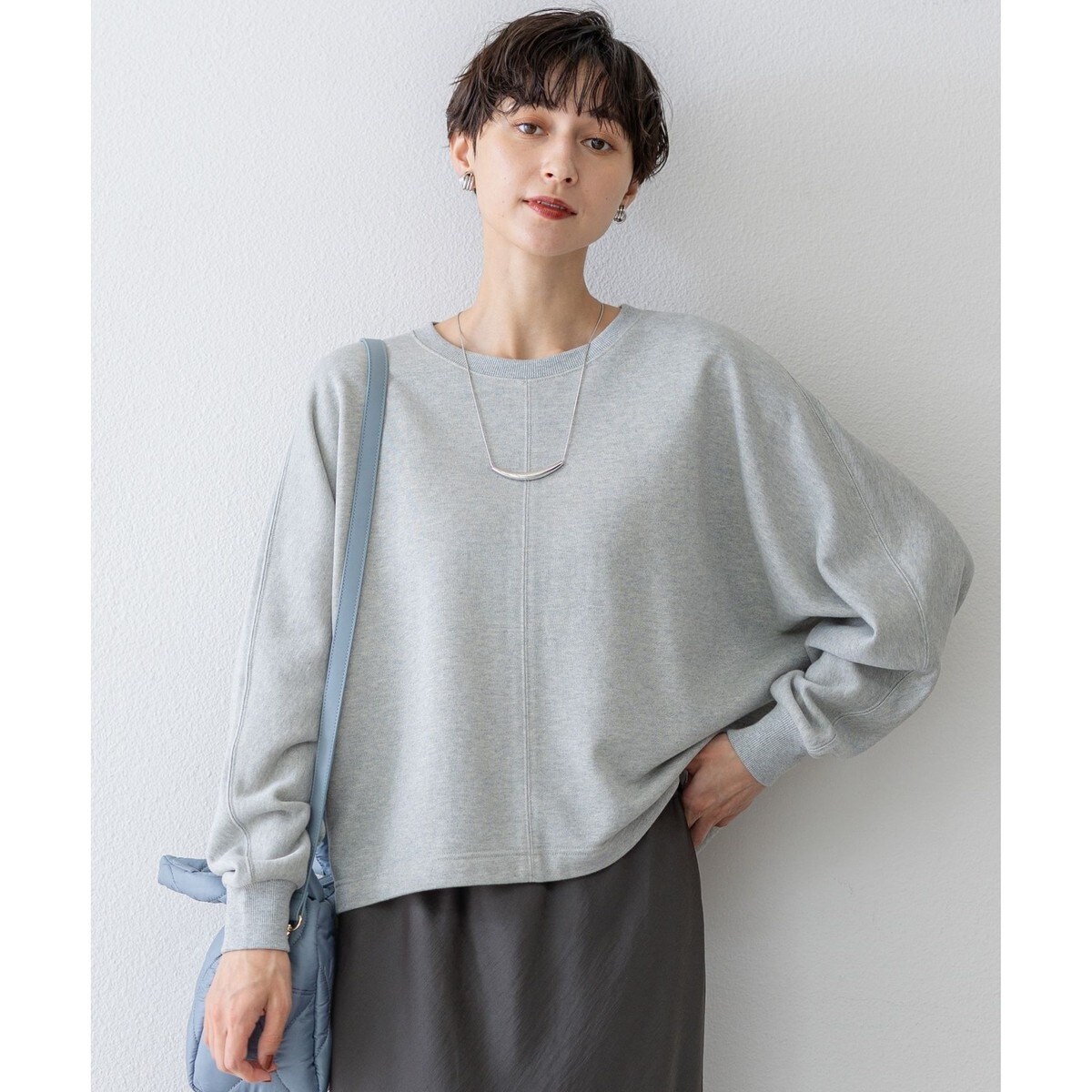 GLOW6月号掲載/汗じみ防止】スムースデザイン フレア Tシャツ