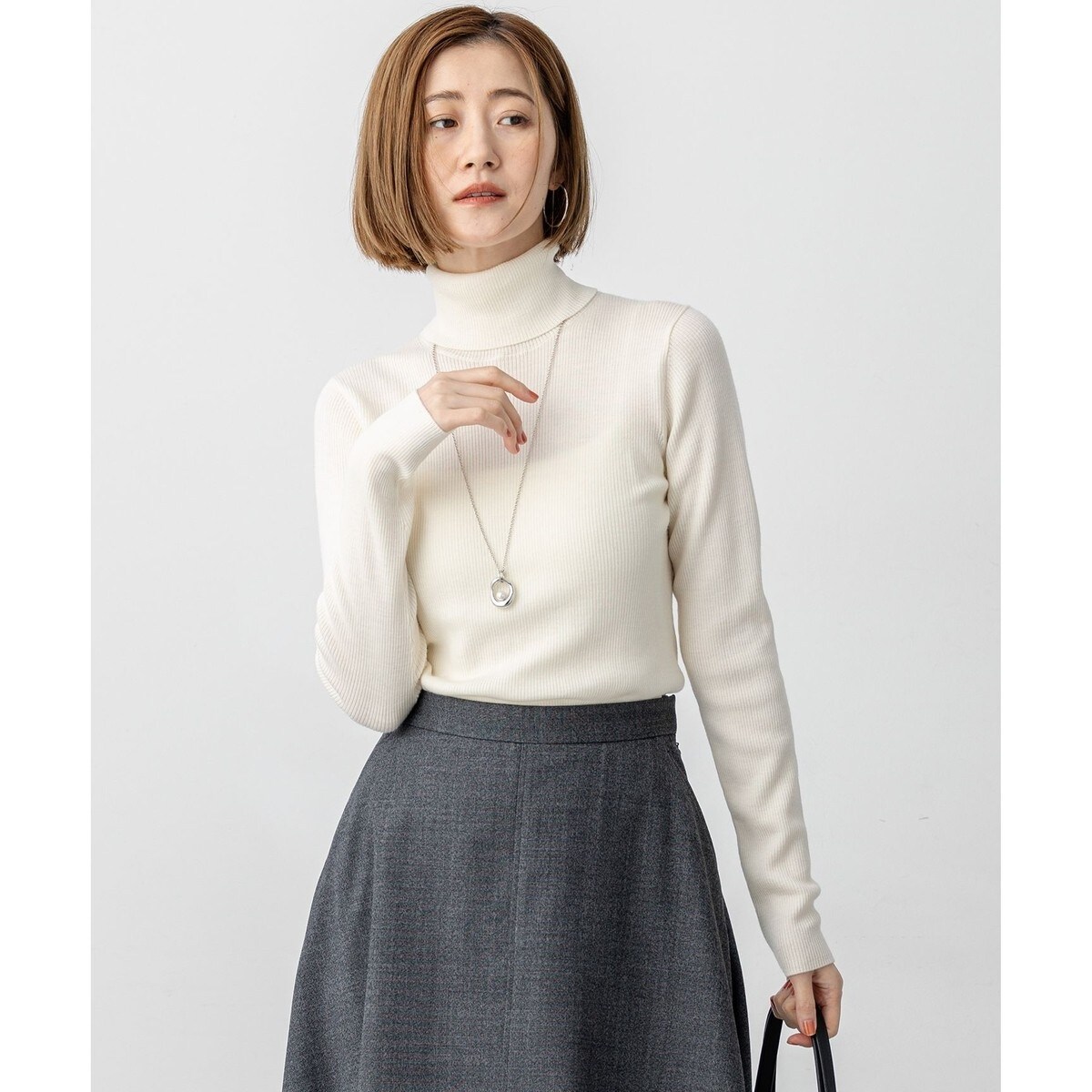 滝沢眞規子さん着用/一部店舗限定】スパングルボーダー ニット | 23区