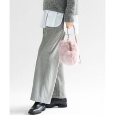 【見上愛さん着用/洗える】コットン コーデュロイ ワイド パンツ
