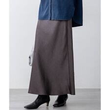 【VERY11月号掲載/洗える】ヴィンテージダブルサテン ナロー スカート