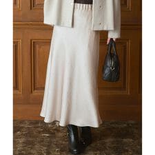 【VERY11月号掲載/洗える】ヴィンテージダブルサテン ナロー スカート