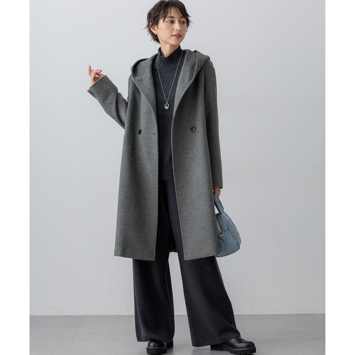 ウールカシミヤビーバー フーデット コート | 23区(23KU) | マルイ