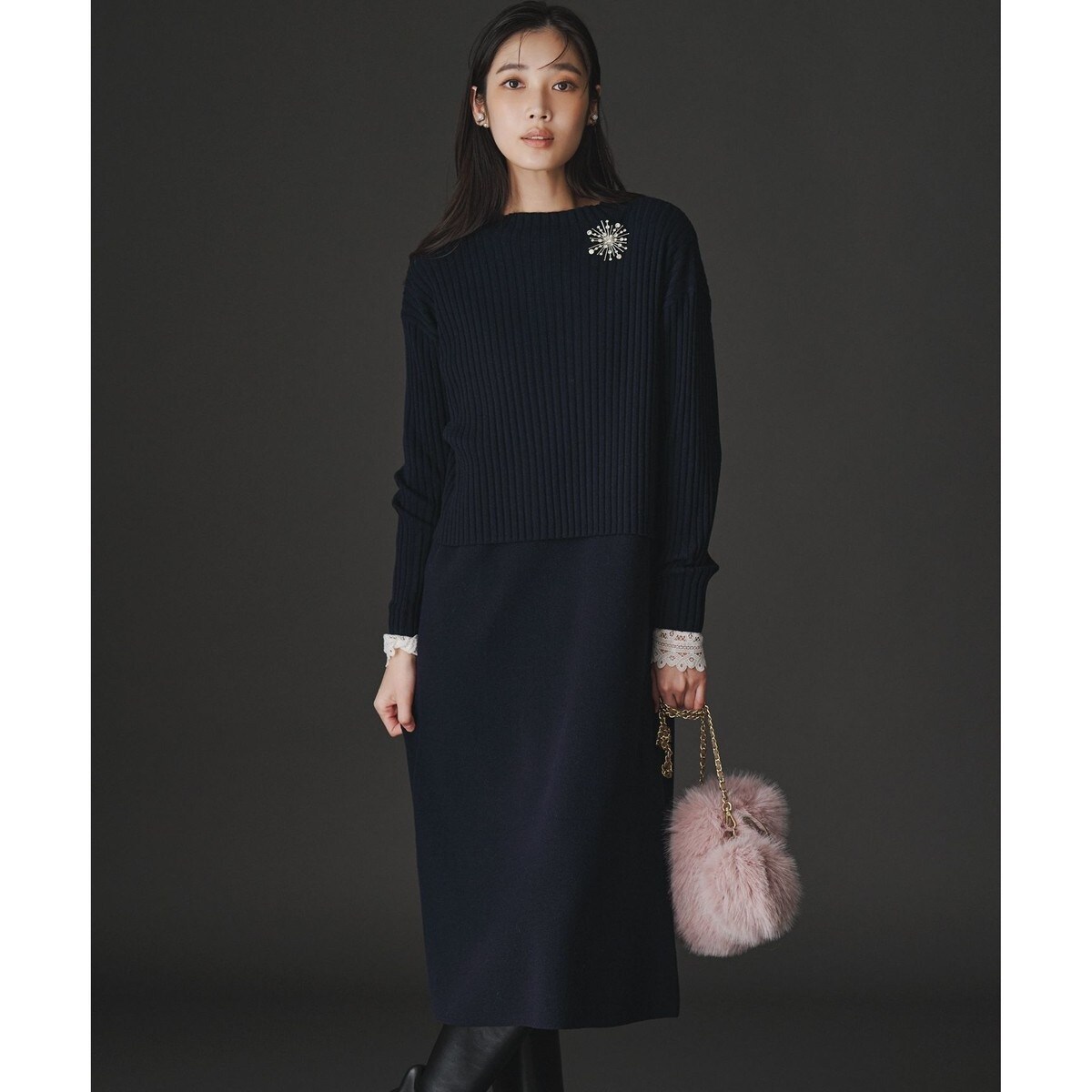 ロングワンピース【Leilian WHITE LABEL】 | レリアン プラスハウス